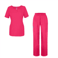 thumbnail image 1 of Adar Universal Women's Scrub Set - V-neck Scrub Top and Elastic Pull-On Scrub Pants, 1 of 8
