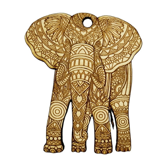 Ornament - Cultural Elephant - Raw Wood