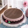 thumbnail image 4 of Cat Scratcher Toy Cat Scratching Board Toy Cat Scratch Pad Toy Cat Scratcher Cardboard Toy Cat Scratching Lounge Bed Cat Scratcher Toy PET Resin Double Layer Wearproof Large Space, 4 of 5