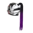 thumbnail image 3 of Trenzas para casco, cola de caballo, rampa de gradiente, para casco de moto Negro Morado, 3 of 8