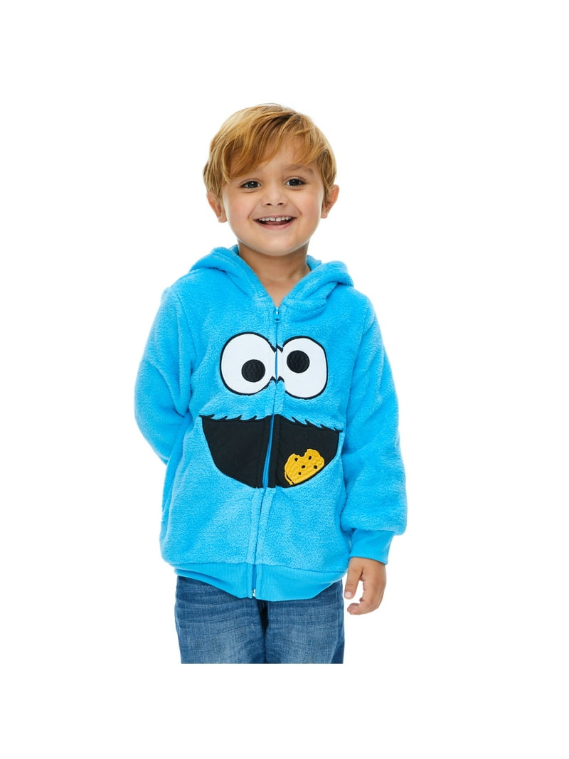 Sesame Street Cookie Monster Toddler Boys Fleece Zip Up Hoodie