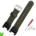 thumbnail image 3 of Pulsera de reloj de lona con muescas, resistente al agua, correa de nailon para Casio SGW-100-1V SGW-200 100B GW-3500B 3000B, correa de reloj G Shock, 3 of 5