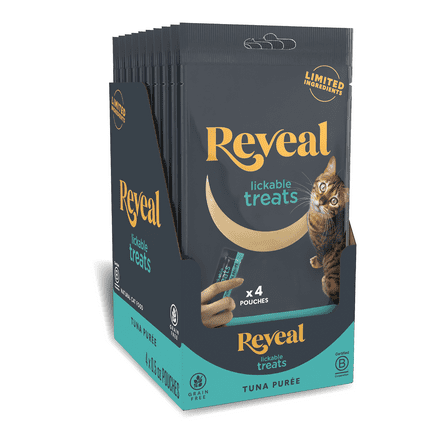 Reveal Pet Food, Tuna Puree Treat, 40ct of 0.5 oz Treats
