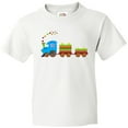 thumbnail image 3 of Inktastic Colorful Toy Train Youth T-Shirt, 3 of 5