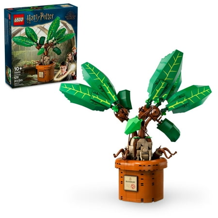 Lego Harry Potter Mandrake Figure &Amp; Pot Plant Toy, Harry Potter Collectible Gift Idea For Kids, Magical Creature Playset For Room Décor, Harry Potter Toy For 10 Year Old Girls, Boys Or Any Fan, 76433
