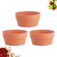 thumbnail image 3 of Pot Planter Succulent Shallow Bonsai Terracotta Plastic Flower Nursery Pots Plant Starting Cylinder  Training, 3 of 6