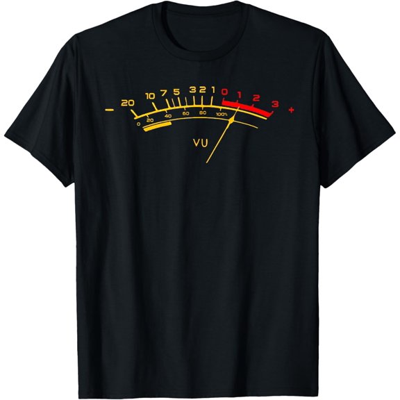 Playful Comfort Tee - VU Meter Sound Level Studio T-Shirt