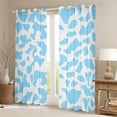 thumbnail image 2 of Homewish Cow Print Black Out Curtains for Boys Girls,Blue White Curtains Pack of 2 (42x63 Each),Farmhouse Animal Bedroom Curtains,Microfiber Bedroom Decor, 2 of 6