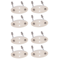 thumbnail image 1 of 8 Packs Metal Skateboard Deck Display Wall Mount with Two Screw Holes for Storage Horizontal and Floats Vertically, 1 of 8