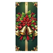 HCBY Merry Christmas Door Cover New Year Decorations Xmas Background Banner Xmas Door Hanging Covers for Front Porch Home Indoor Outdoor New Year Decoration (Comprehensive#46)