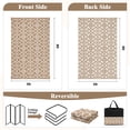 thumbnail image 2 of MeyJey Outdoor Rug, 5'x8' Reversible Waterproof Area Rug, Plastic Mat for RV Patio Camping, Brown/Beige, 2 of 11