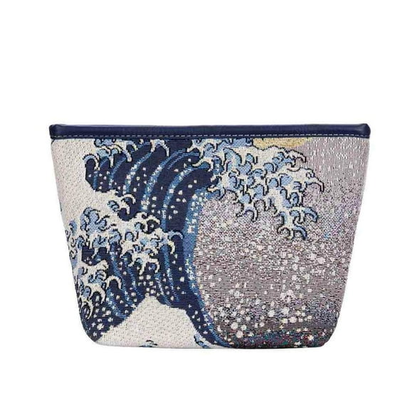 MAKEUP-ART-JP-WAVE | HOKUSAI GREAT WAVE OFF KANAGAWA MAKE UP COSMETIC BAG