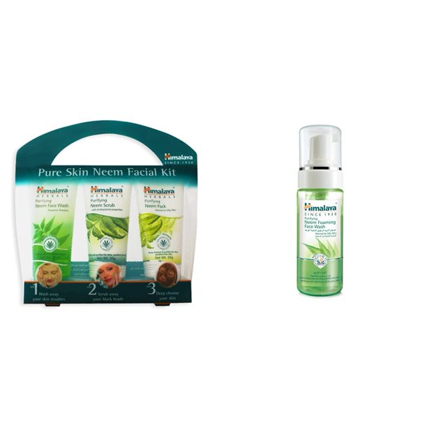 Himalaya Pure Skin Neem Facial Kit (Facewash 50ml, Scrub 50g & Face