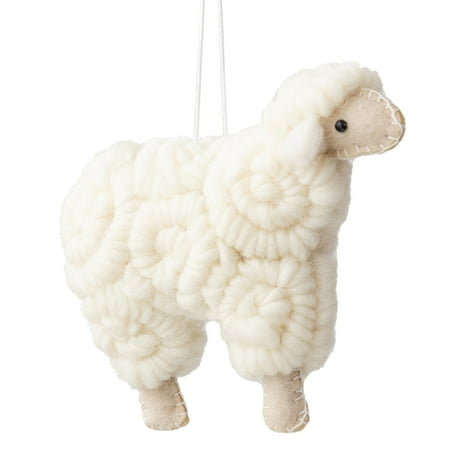 

DoubleYi Sheep Pendant Decorative Handmade Adorable Cute Felt Sheep Xmas Tree Wall Hanging Ornament