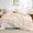 Beige, variant on Sasttie White Comforters Queen Size, 3 Pieces Ruffle Seersucker Queen Comforter Set for All Season, Lightweight Soft Shabby Chic Bedding Sets for Women(1 Comforter, 2 Pillowshams)