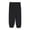 Black, variant on CPNG Kids Boys Girls Elastic Waist Joggers Cotton Wide Leg Lounge Pants Long Trousers with Pocket Solid Color Harem Pants Baggy Sweatpants Fall Winter Clothes