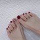thumbnail image 2 of Kit de 24 uñas postizas para los pies, color rosa, cortas y cuadradas, de cobertura total, con pegamento y lima para una pedicura rápida en casa., 2 of 4
