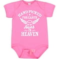 thumbnail image 3 of Inktastic Handpicked for Earth by My Aunt in Heaven with Angel Wings Boys or Girls Baby Bodysuit, 3 of 5