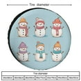 thumbnail image 2 of Cute Cartoonish Snowman Camper Spare Tire Cover Xmas Merry Christmas Wheel Tire Cover Waterproof Sun Protection for Camper Trailer Truck SUV Universal 12inch Camper Spare Tire Cover, 2 of 8