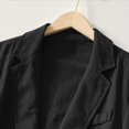 thumbnail image 3 of Men's Casual Fashion Jacket, Solid Color Long Sleeve Design with Pockets for Everyday Wear and Urban Style,Black,3XL, 3 of 5