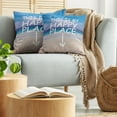 thumbnail image 5 of Ambesonne Saying Throw Pillow Cover 2 Pack, This is My Happy Place, 16", Multicolor, 5 of 7