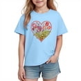 thumbnail image 2 of hengsof T-shirt Basique à Manches Courtes et Col Rond pour Enfants, 2 of 3