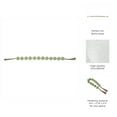 thumbnail image 3 of Contemporary Beaded Garland Accent for Home Decor - Refined Bathroom, Office, Room and Living Room Styling - Elegant Decorative Ornaments for Shelf and Coffee Table Display - 2", Green, 3 of 10