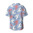 thumbnail image 2 of Vsdgher Cartoon Poodle Dog Print Men's Wrinkle Free Untucked Cuban Shirt Business Casual Button Down Shirts Short Sleeve Shirt, 2 of 7