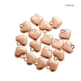 thumbnail image 2 of Linyer 100 Pieces Alloy Heart Shape Pendant Electroplated Women Necklace Bracelet Jewelry Making Findings Accessories Rose Gold, 2 of 6