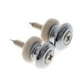 thumbnail image 1 of 2pcs Mushrooms Head Guitar Strap Buttons (Silver), 1 of 3