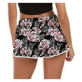 thumbnail image 2 of TIMIFIS Bas de Bikini Taille Haute pour Femmes, Shorts de Bain Vintage Froncés, Shorts de Bain Froncés à Fente - Été  , 2 of 8
