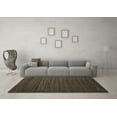 thumbnail image 3 of Ahgly Company Indoor Round Abstract Brown Contemporary Area Rugs, 6' Round, 3 of 4