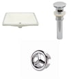 thumbnail image 1 of 20.75-in. W Rectangle Bathroom Undermount Sink Set In Biscuit - Chrome Hardware - Overflow Drain Incl. AI-20581, 1 of 8