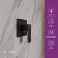 thumbnail image 3 of Mezcladora Monocomando de pared para Regadera Brucke Akashi de Acero Inoxidable Color Negro Mate, 3 of 7