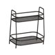 thumbnail image 2 of Estante de especias de 2 niveles, independiente, para gabinete de cocina y encimera de baño Negro, 2 of 9
