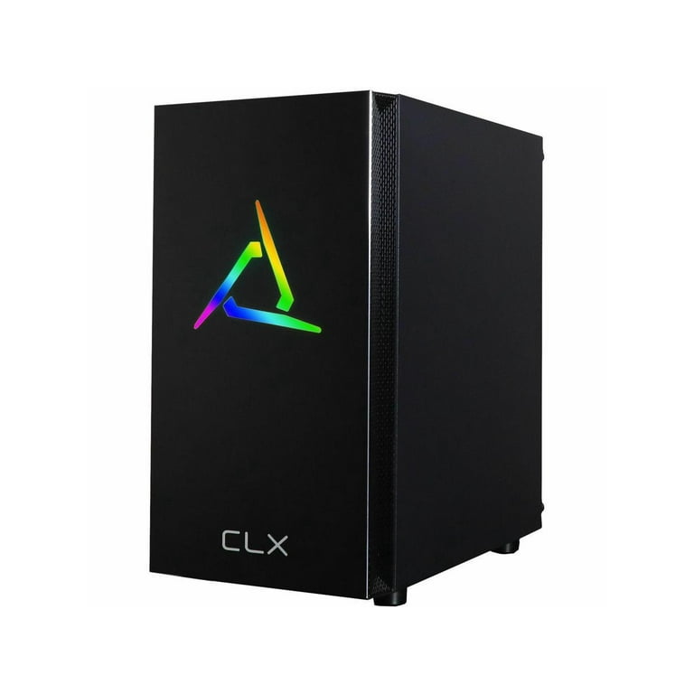 CLX SET Gaming PC - AMD Ryzen 5 3600 3.6GHz 6-Core , 8GB DDR4 2666, GeForce  GTX 1650 4GB, 480GB SSD, WiFi, Black Mini-Tower RGB, Windows 11 Home