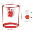 thumbnail image 3 of EeaseMX VORCOOL - Pelota de baloncesto con diadema para niños, ideal como juguete para fiestas al aire libre (rojo), 3 of 7