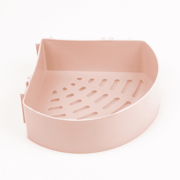 Esquina de carrito de ducha a prueba de herrumbre para baño, organizador de almacenamiento de bañera para accesorios de champú, cesta de carrito de ducha montada en la pared Fokelyi CPB-DE-WX664-7