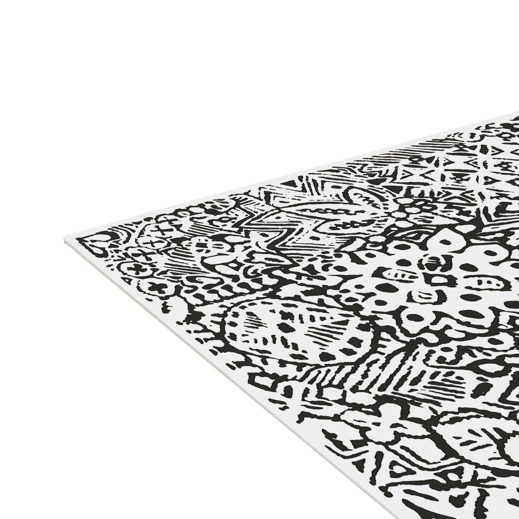 FloorPops 12-in by 12-in Charcoal Reo Peel & Stick Floor Tiles