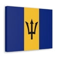 thumbnail image 2 of Barbados Country Flag Canvas Vibrant Wall Art Unframed Home Decor, 2 of 13