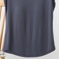 thumbnail image 5 of QSXADF Pajama Tops For Women Sleep Shirt Pajama Shirt Sleeveless Crew Neck Lightweight Ruffle Women Summer Pajamas Soft Loungewear, 5 of 5