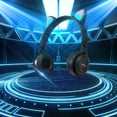 thumbnail image 3 of Naxoaeo Cat Ear Headphones, Bluetooth Headphone with Microphone,Foldable Comfortable and Adjustable Wireless/Wire Over Ear Headset for Teenagers and Adults, 3 of 9