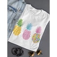 thumbnail image 3 of Pineapples Shaped T-Shirt Women -Smartprints Designs, Female Large, 3 of 4