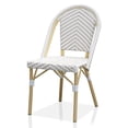 thumbnail image 2 of Furniture of America Cruz Outdoor Dining Chair - Faux Rattan - Set of 2 - Armless - Gray, 2 of 6