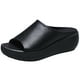 thumbnail image 4 of Sandalias Plataforma Con Cuña Que Aumentan La para Mujer para Viajes Al Aire Libre (Negro 39), 4 of 9