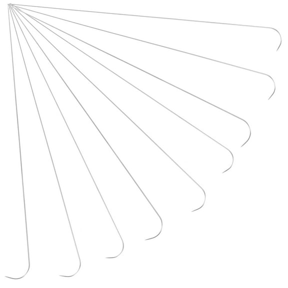 Beaded Wire Jewelry Making Tools with Needle for DIY Projects Silver Color 9pcs