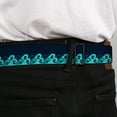 thumbnail image 4 of Buckle-Down Belt, Seatbelt Buckle Belt, Waves Navy Blue Shades, Youth 22 to 32 Inches, 4 of 9