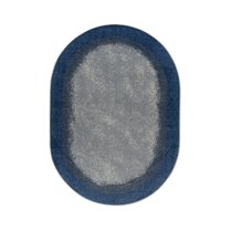 Urban Edges 7'8" x 10'9" Oval Area Rug In Color Marine-Color:Marine,Material:Nylon