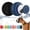 Black & Navy Blue, variant on WILLED IPX8 Waterproof AirTag Dog Collar Holder, Hidden Air Tag Case for Cat Collar, Anti-Lost Silicone Cover for AirTag GPS Tracker Compatible with Pets Loop, Fits All Width Collars