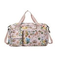 thumbnail image 1 of Bolsa de ballet para niñas, contenedor de almacenamiento, gran capacidad, portátil, impermeable, bolsa de viaje para pasar la noche, bolso de gimnasio Rosa, 1 of 8